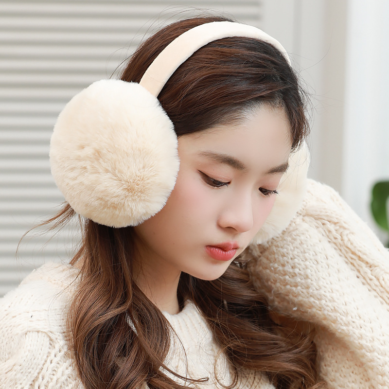 New Foldable Imitation Rabbit Hair Earmuffs Women's Winter Warm Earmuffs Cute Student Earmuffs Warm Earmuffs Earmuffs