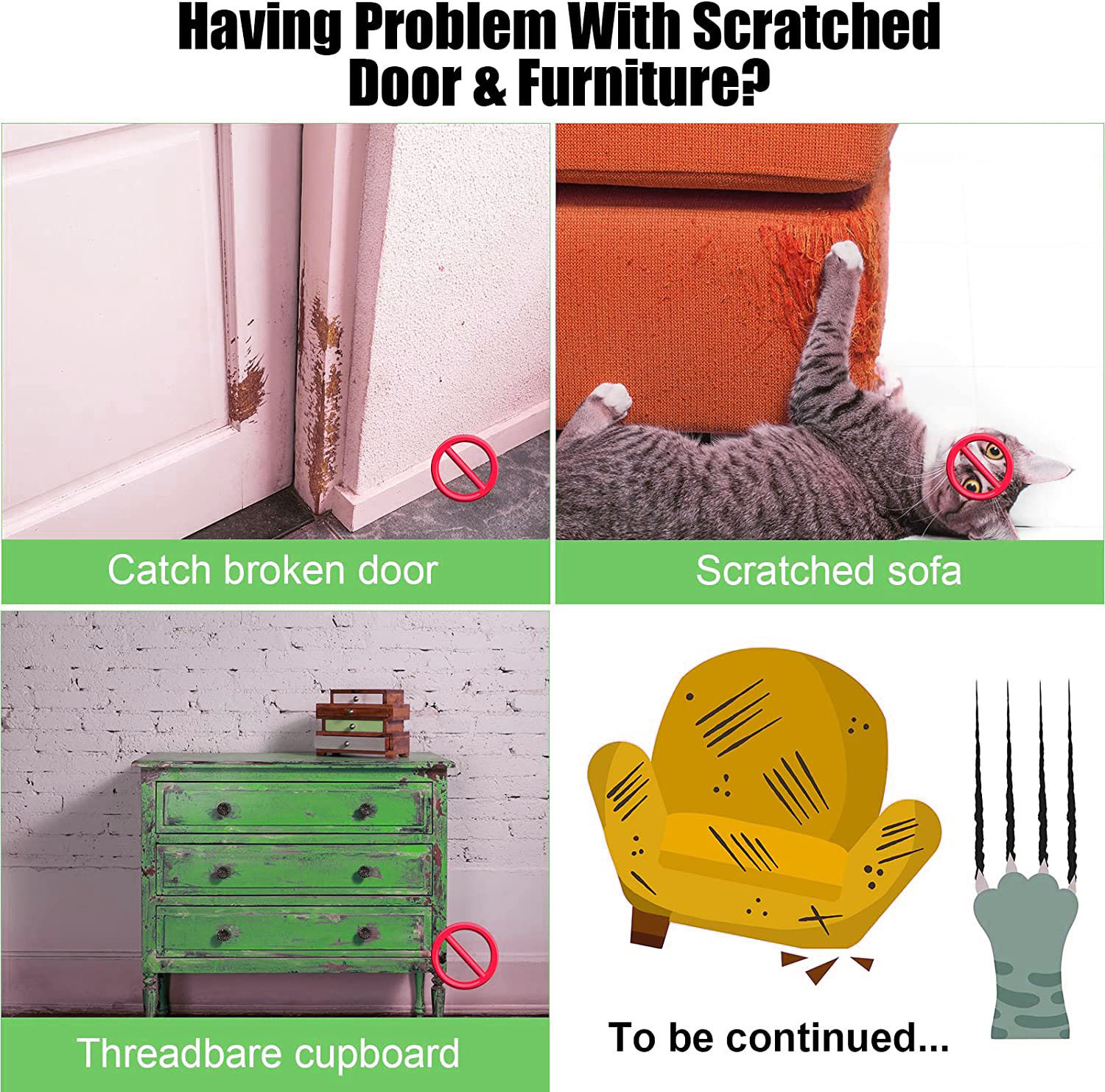 pvc cat and Dog pet anti-scratch wear-resistant tape home protective tape Door Protector from Dog