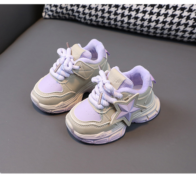 Kinderen katoenen kindermode schoenen 1-6 jaar oud 3 jongens sneaker fleece gevoerd warme meisjes hardloopschoenen peuter kinderschoenen_voghion.com