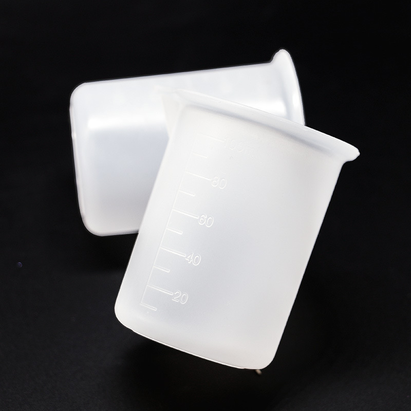 Crystal epoxy disposable silicone measuring cup DIY handmade tool with scale 100ml material package