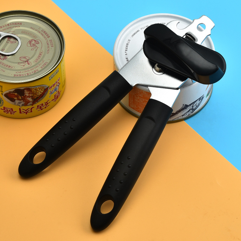 Cross-border new design stainless steel three-in-one multi-purpose can opener household can opener tool manual bottle opener