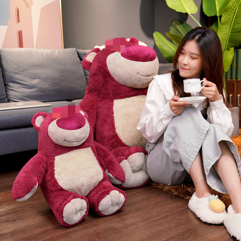 Strawberry Bear Doll Plush Toy Strawberry Fragrance Bear Pillow Red Teddy Bear Doll Valentine's Day Doll Machine