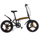 Cross-border 20 inch high carbon steel variable speed folding bicycle disc brake riding adult student road mountain bike