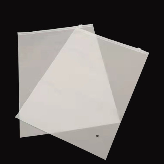 Transparent cpe frosted zipper bag panties garment bag wholesale pe plastic self-sealing bag socks underwear bag spot