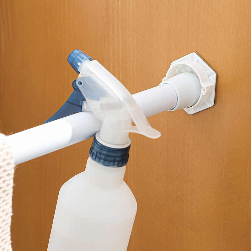Cap Rod support punch-Free rod clamp door curtain rod support shower curtain rod buckle telescopic rod hanging hook cross Rod support buckle