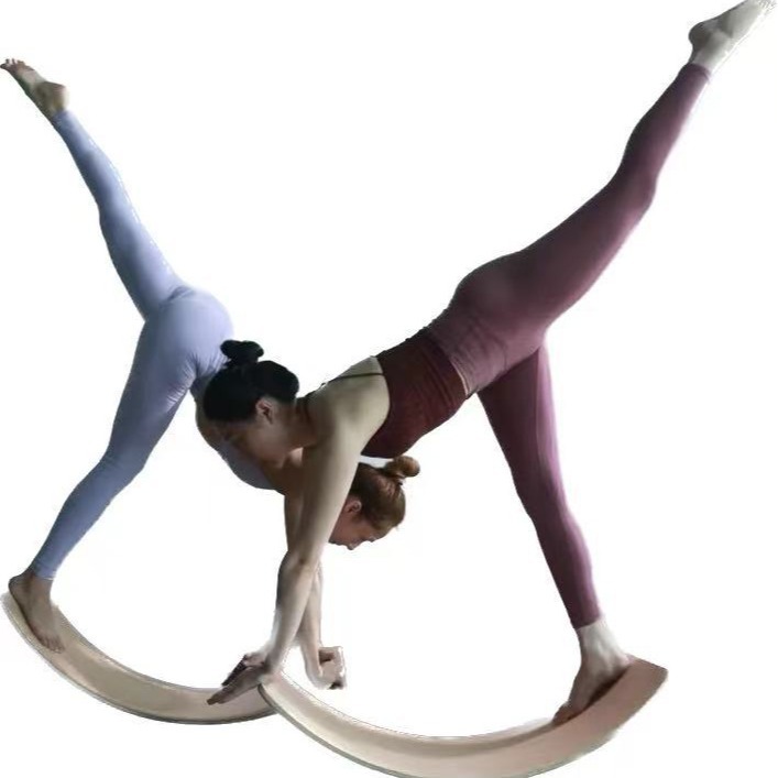Sports Fitness Equipment Yoga Auxiliary Supplies Rainbow Bending Board Fitness Body Yoga Pilates Balance Board
