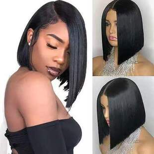 European and American wig women's medium and long black wig mid-division wave wave wish wig headgear cross-border supply generation