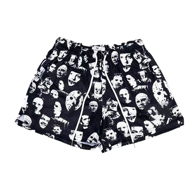 American Basketball Pants Movie Characters Shorts Men's and Women's Summer Trendy Casual Outdoor Four-point Knee Quick-drying Mesh Pants
