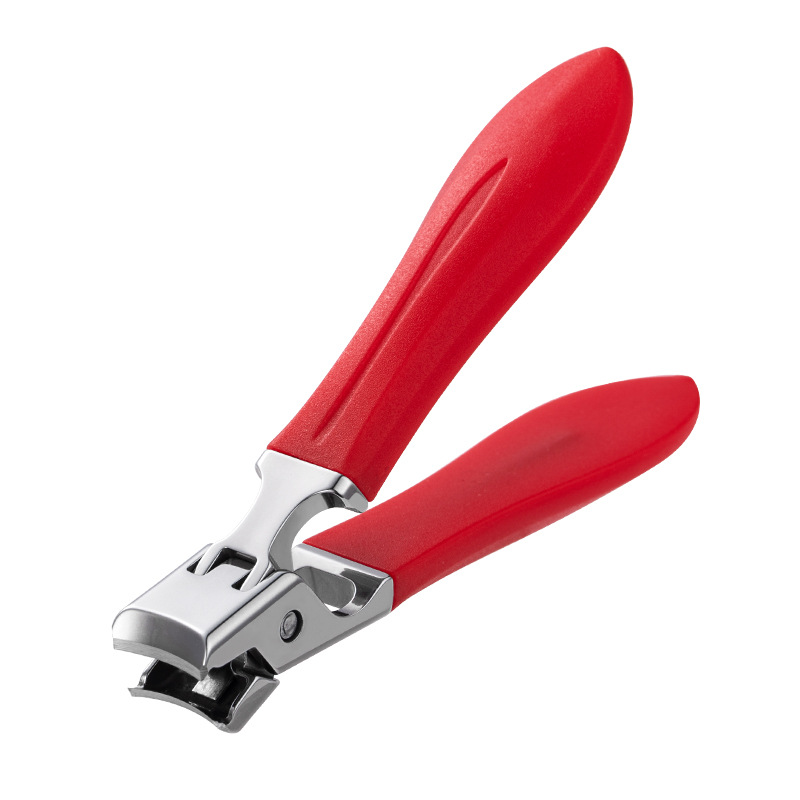 Stainless Steel Color Large Opening Nail Clipper Anti-splash Nail Scissors Old Man Trim Thick Hard Nail Toe Single