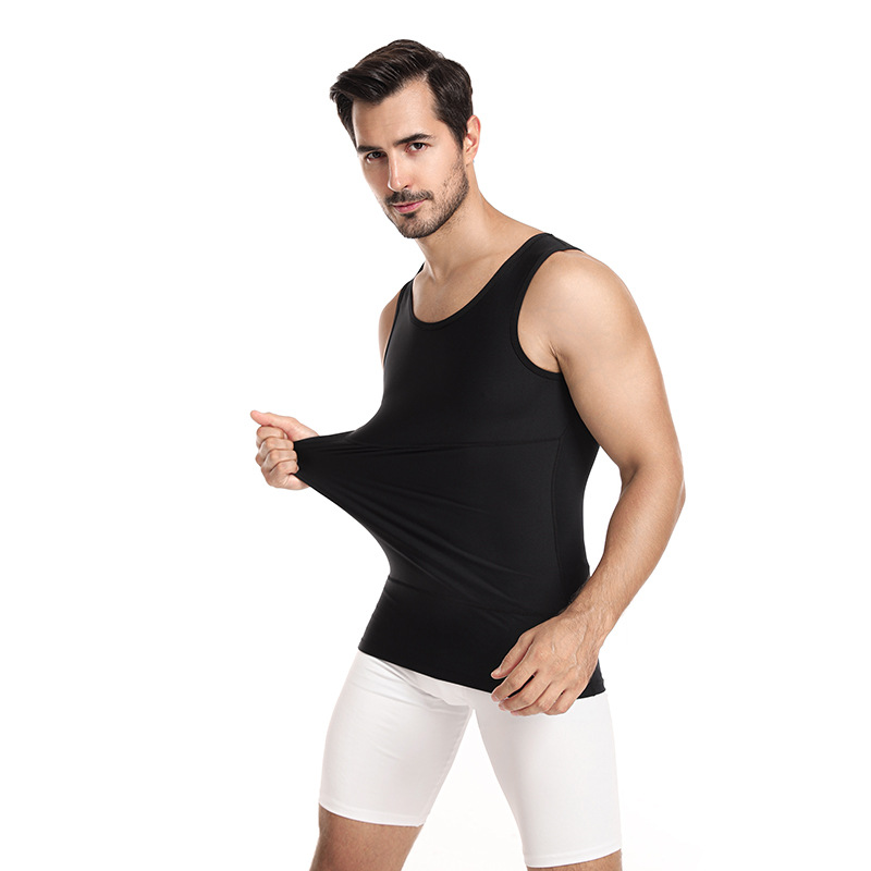 230 grams of tremolo with hidden meat artifact new 3 generation slim men's shapewear belly corset chest vest
