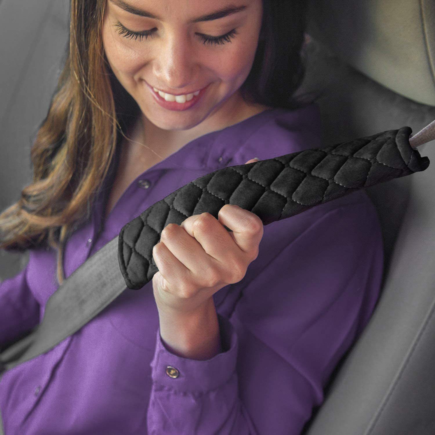 Car supplies simple safety belt shoulder protective cover four seasons universal safety belt protective cover backpack shoulder pad protective cover