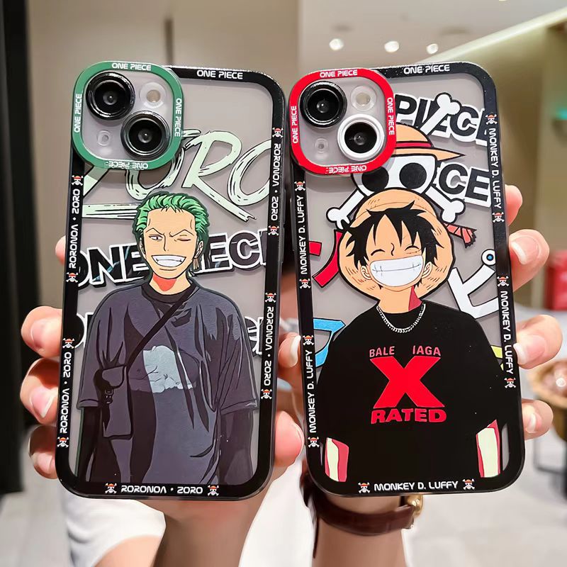 潮流卡通適用蘋果14透明殼全包iPhone15Pro手機殼13/12保護套防摔