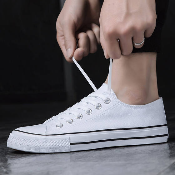 Canvas Shoes Men's Spring and Autumn New Couple's Trendy Harajuku Vintage Men's Casual Shoes Low-top All-match Student Sneakers