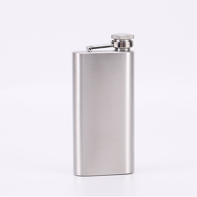 Stainless Steel Flap Bottle 304 Portable Flat Bottle Household Outdoor Portable Small Liquor Bottle Mini Wine Gifts