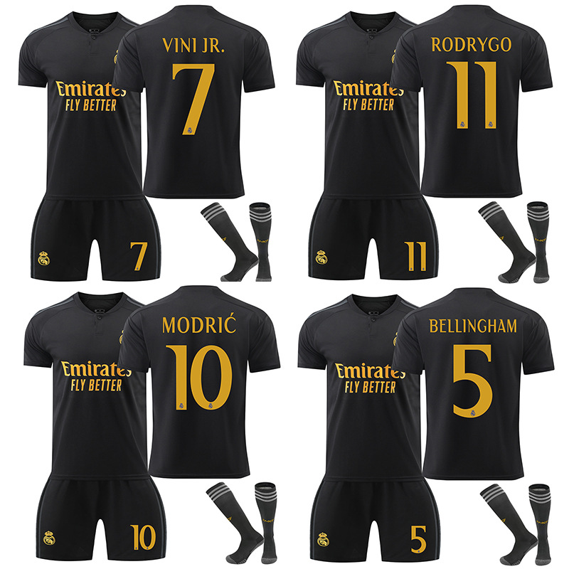 2324 Real Madrid second-team jersey No. 10 Mbappe No. 7 Vinicus No. 5 Bellingham football jersey