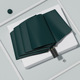 [Manual opening and closing] 8-bone gold handle-dark green