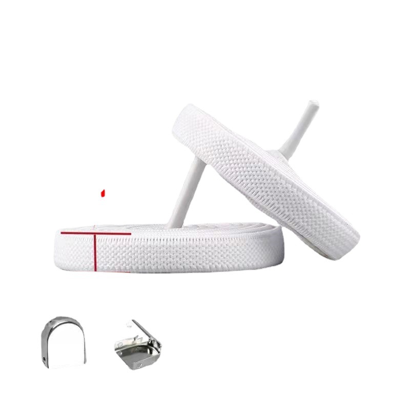 0.8 Elastic Shoelaces Lazy People's Shoelaces Tie-Free Children's Tie-Free Elastic Widened Shoelace Rope Men's Elastic 8mm Widened