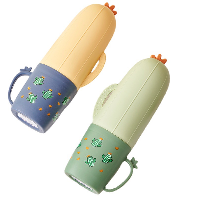 Opening Military Training Student Dormitory Dental Cartoon Cute Travel Toothpaste Toothbrush Storage Box