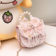Pearl Chain Bow Pink