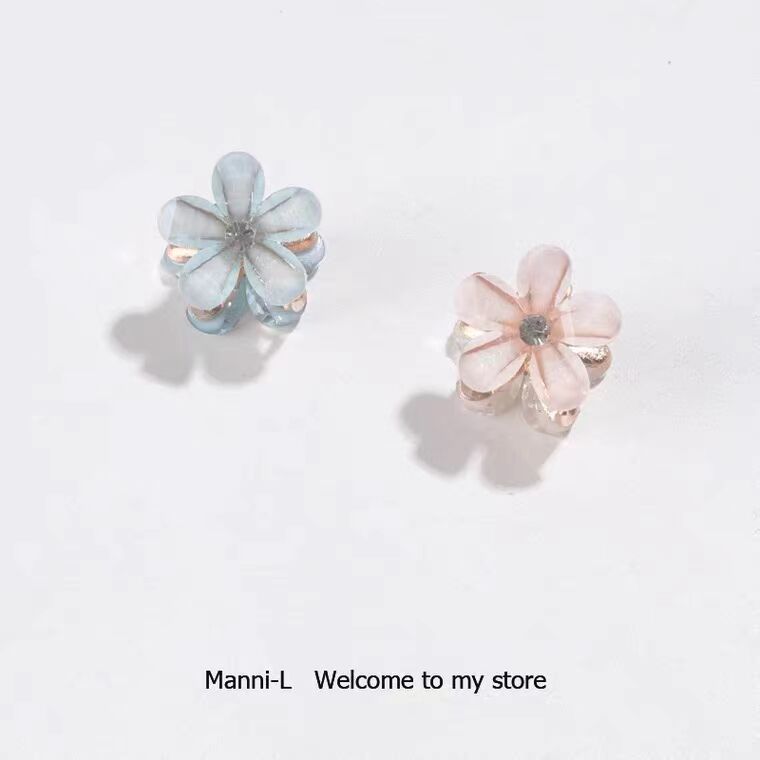 Fermaglio per capelli con frangia di piccole dimensioni 2023 nuovo fermaglio laterale con fiore di cristallo Corea del Sud mini fermaglio per capelli temperamento celebrità di Internet accessori per capelli_voghion.com
