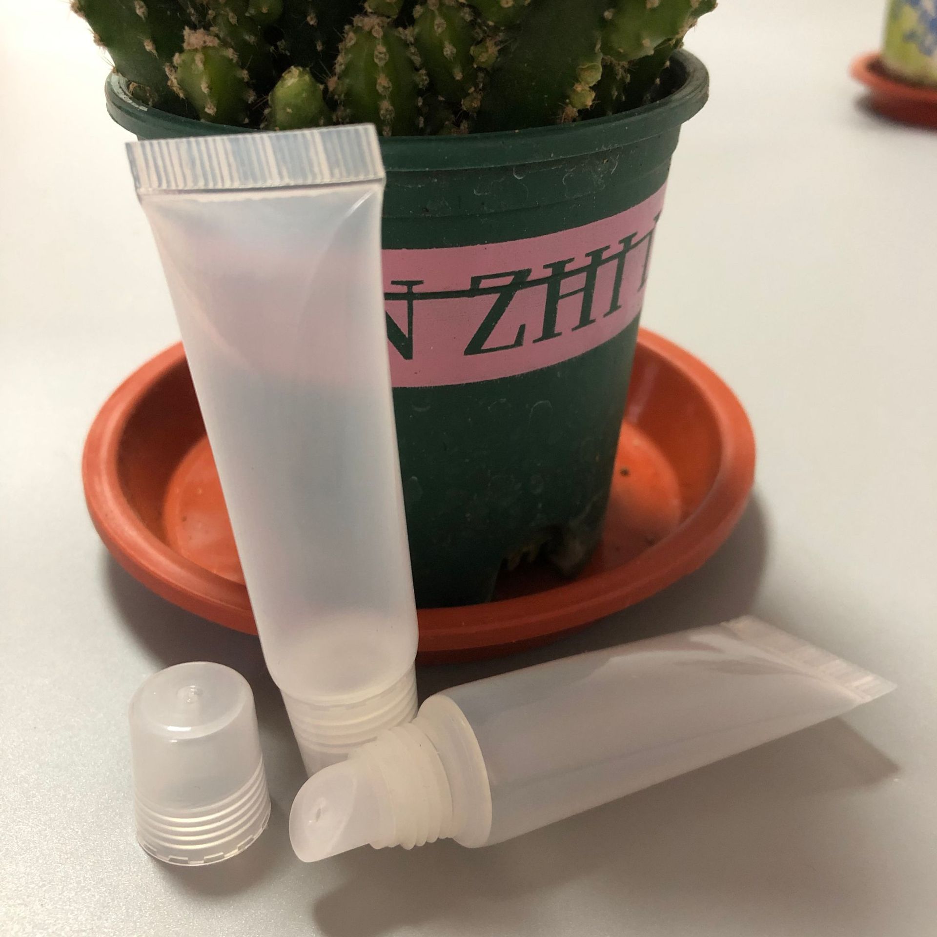 Spot hose transparent lipstick tube oblique lip glaze lip gloss lip cosmetic packing hose glue pigment hose