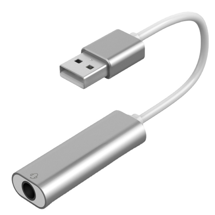USB with cable 7.1 sound card headset microphone two-in-one single-hole drive-free 3.5mm adapter