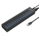 16-port hub molded case