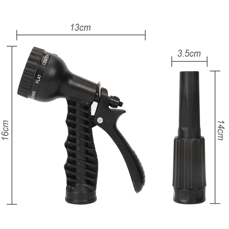 Stainless steel garden hose outdoor metal hose with double nozzle will not kink and tangle flexible and portable