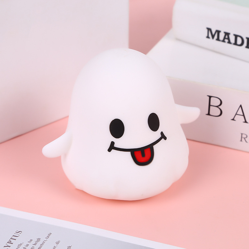 New Cute Decompression Toy Halloween Ghost Luminous Decompression Slow Rebound Toy Creative Modeling Pinch Music