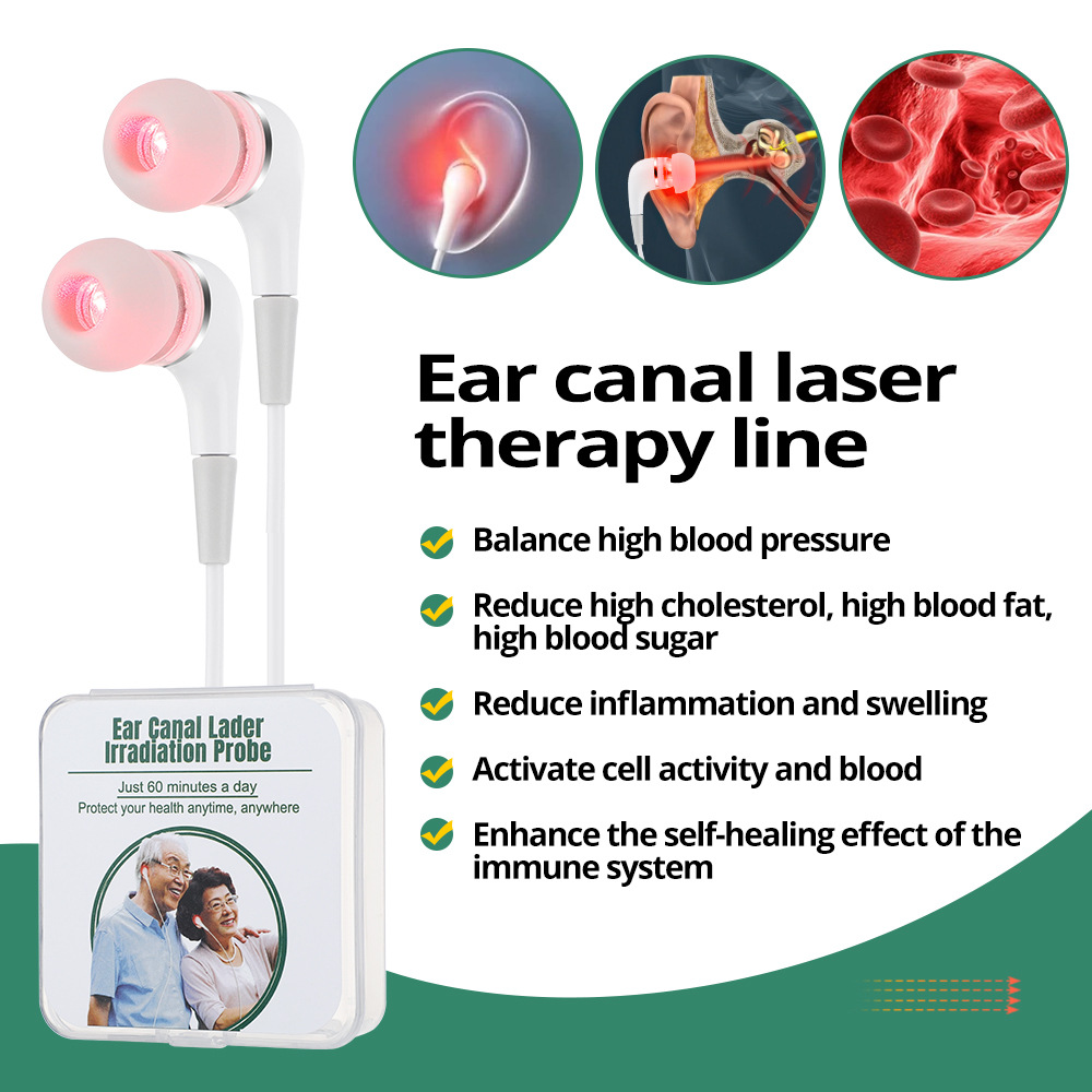 USB ear canal irradiation semiconductor laser acupoint irradiator light wave instrument light moxibustion instrument laser body acupoint laser accessories