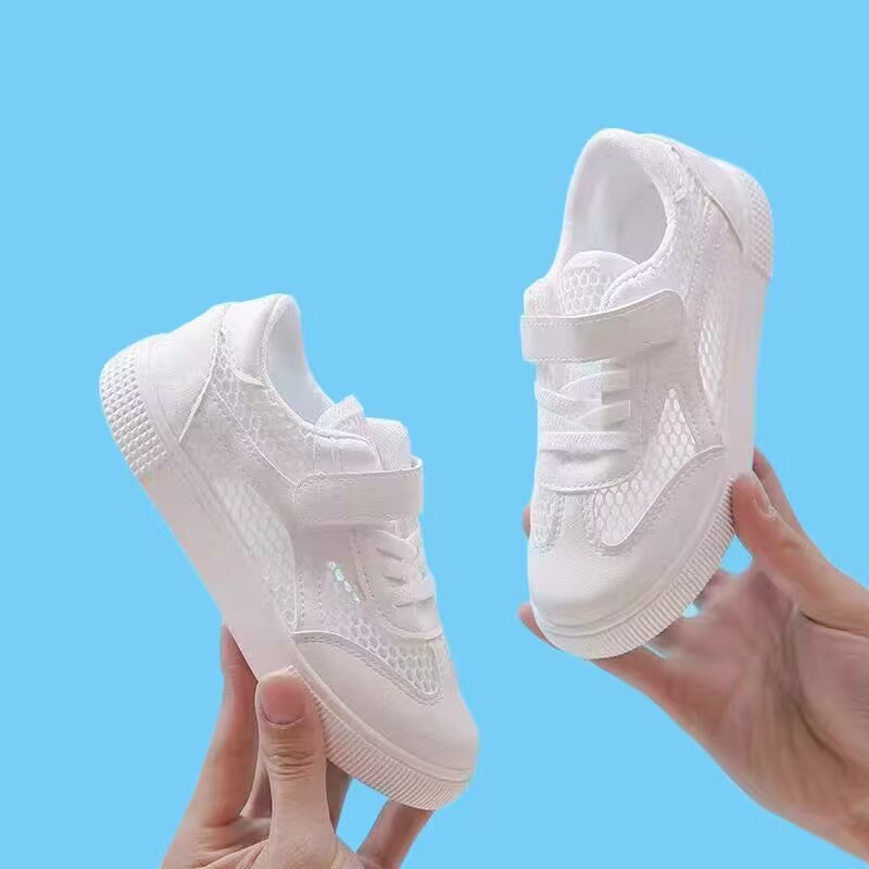 School designated children's small white shoes wholesale school designated 2024 new spring and autumn shoes for boys and girls school shoes
