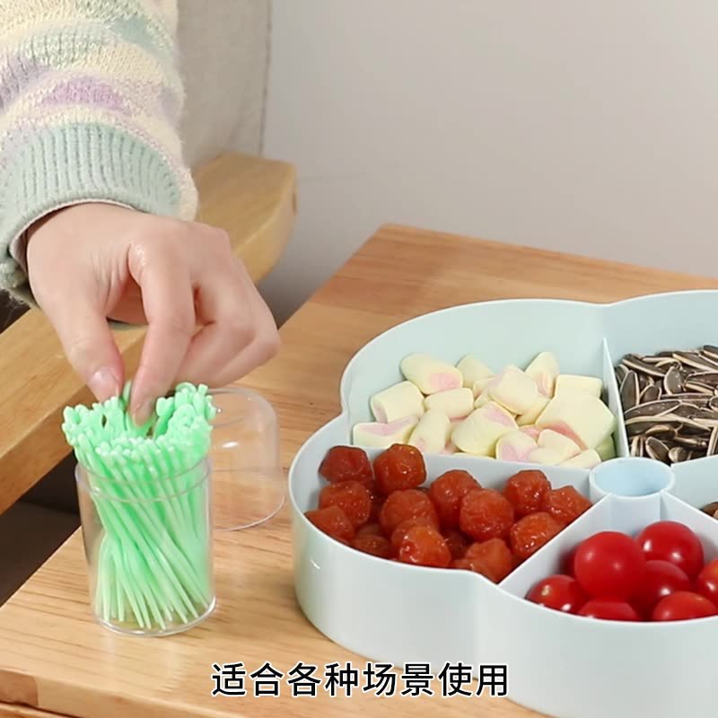 Fruit fork suit fruit stick disposable plastic two-tooth household fruit cake dessert fork dessert small fork