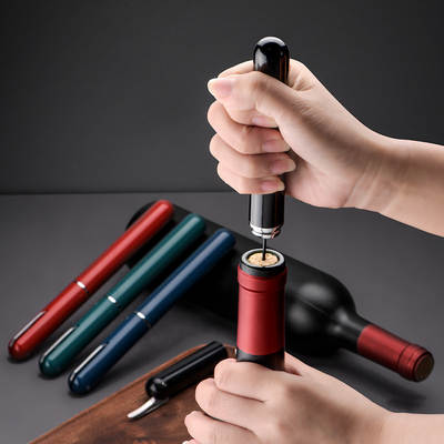 Pen-shaped Air Pressure Bottle Opener Cross-border Shake Tone Home Creative Needle Type Red Wine Wine Bottle Opener Manual Bottle Opener