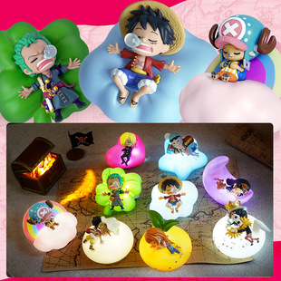 Genuine One Piece Blind Box Night Light Sea King ONEPIECE Sweet Dream Lamps Handmade Ornaments