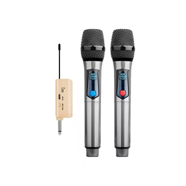 Cross-border wireless microphone home karaoke singing outdoor karaoke wireless live microphone charging dynamic coil microphone