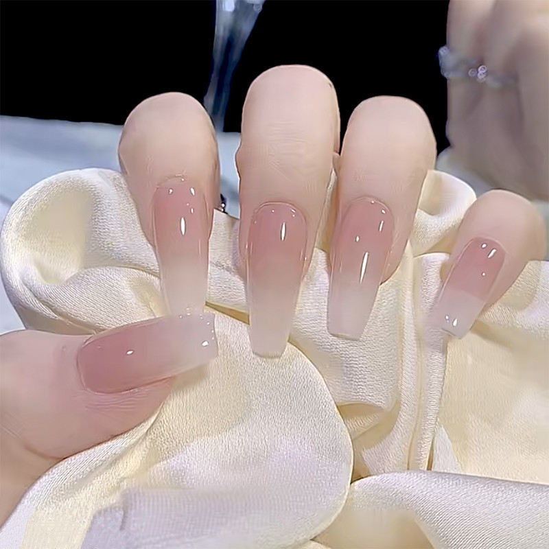 Wear nail nail patch nail sticker cartoon short detachable fake nail patch finished blush nail nail nail patch