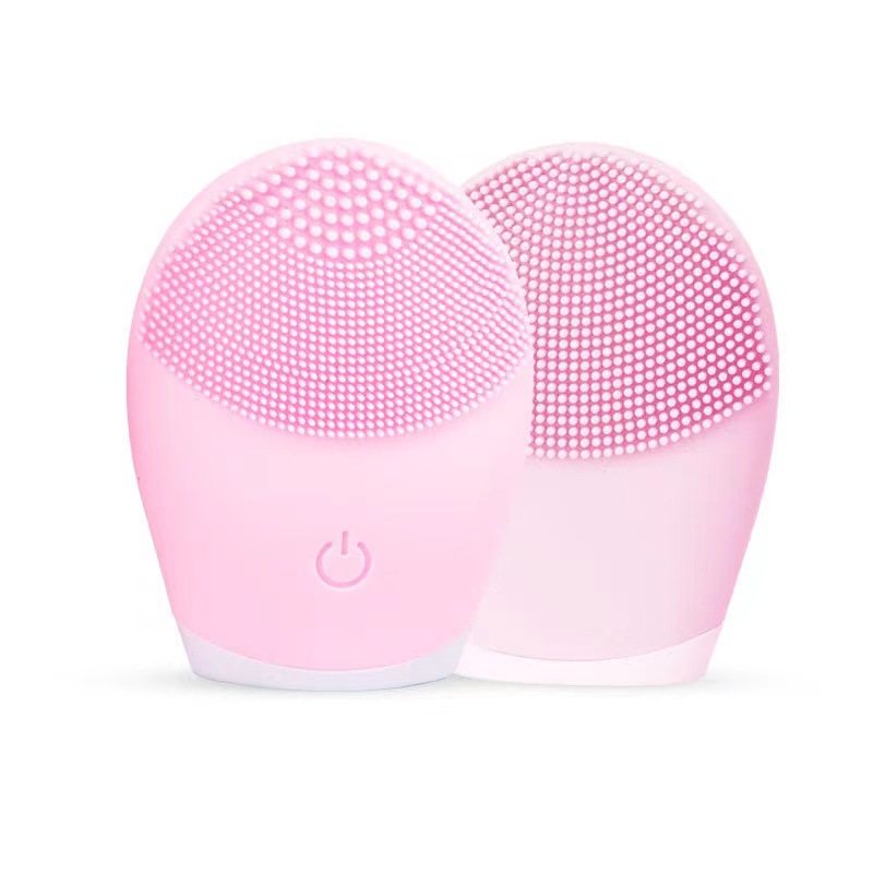 Cross-border Battery Electric Face Washing Instrument Cleanser Silicone Vibration Cleaning Pore Vibration Face Washing Artifact Ultrasonic
