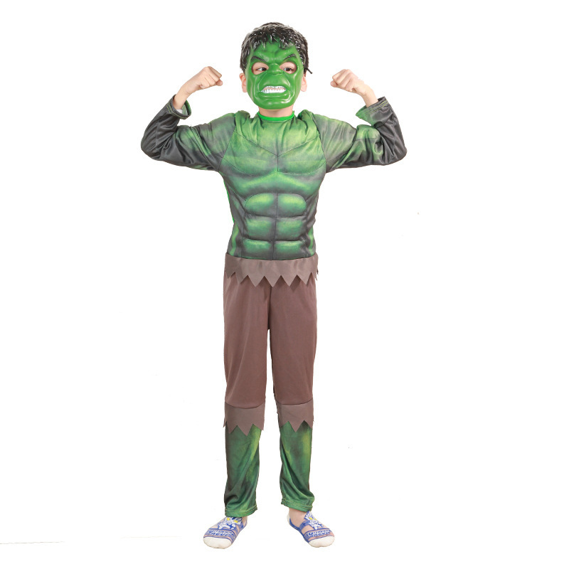 Halloween children Hulk muscle costume Hulk League of Legends performance stage dress up Hulk role