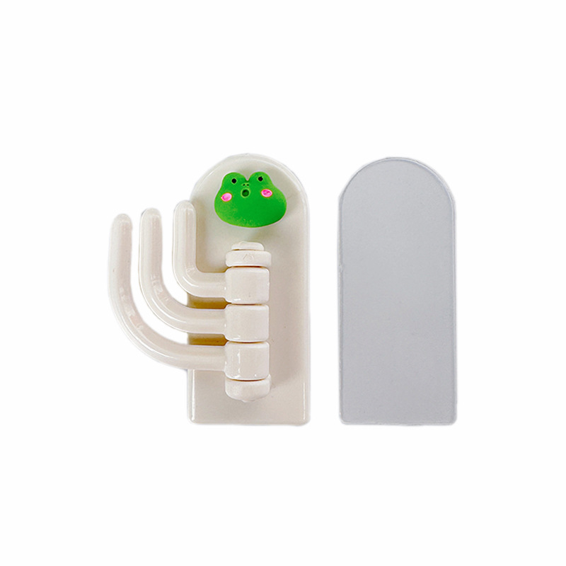 Creative Cartoon Three Hook Hook Cute Student Dormitory Punch-free Seamless Sticky Hook Wall Door Hanging Key Hook