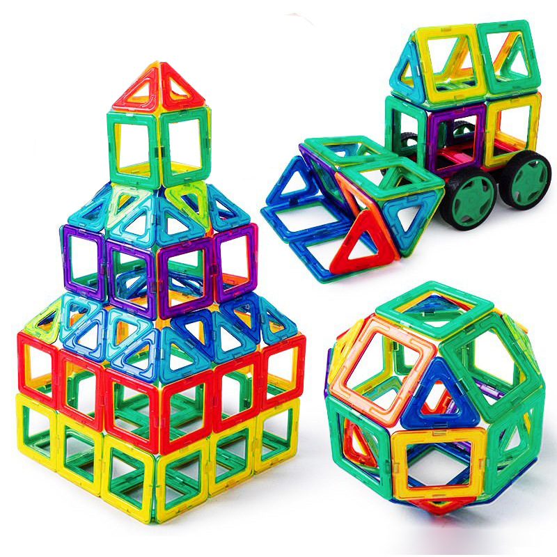 Wholesale magnetic sheet refill children's magnet magnetic building blocks large full magnetic color window magnetic sheet scattered cross-border