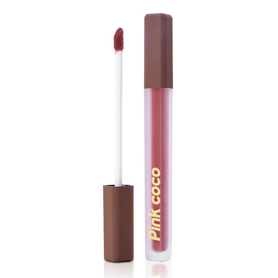 Pink coco light satin powder mist lip glaze light silky lock color lip mud romantic escape busy girl heart cheap lipstick