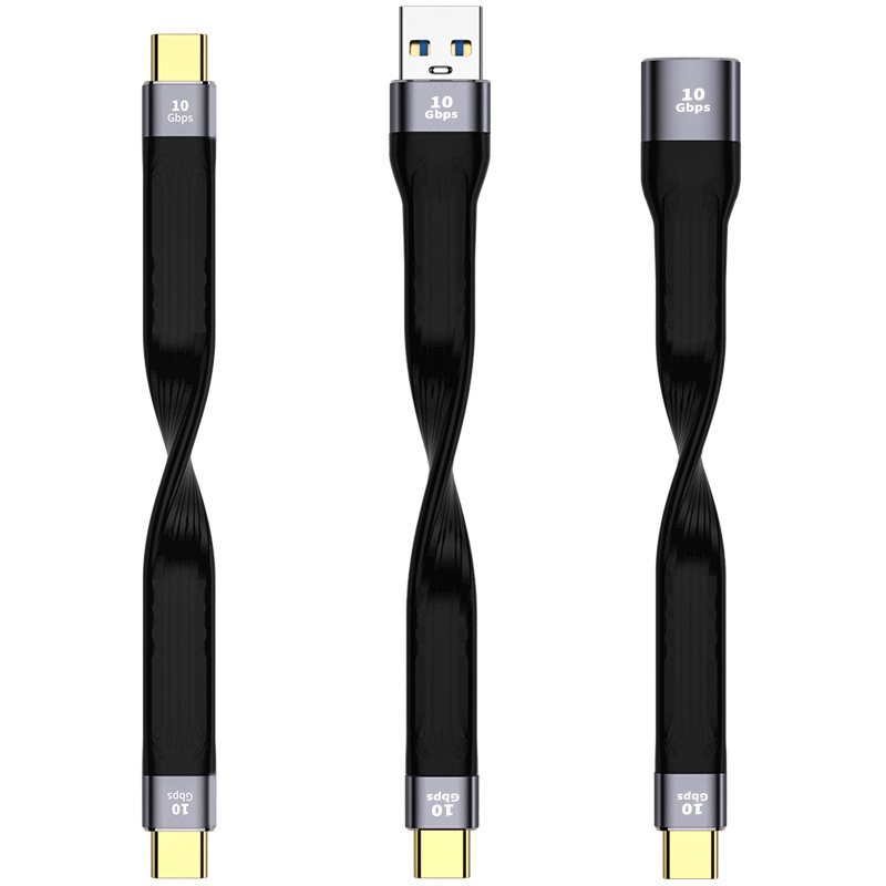 TYPE-C 4.0 male-to-female short line 40GB full-function audio and video data line double type-c male 100W