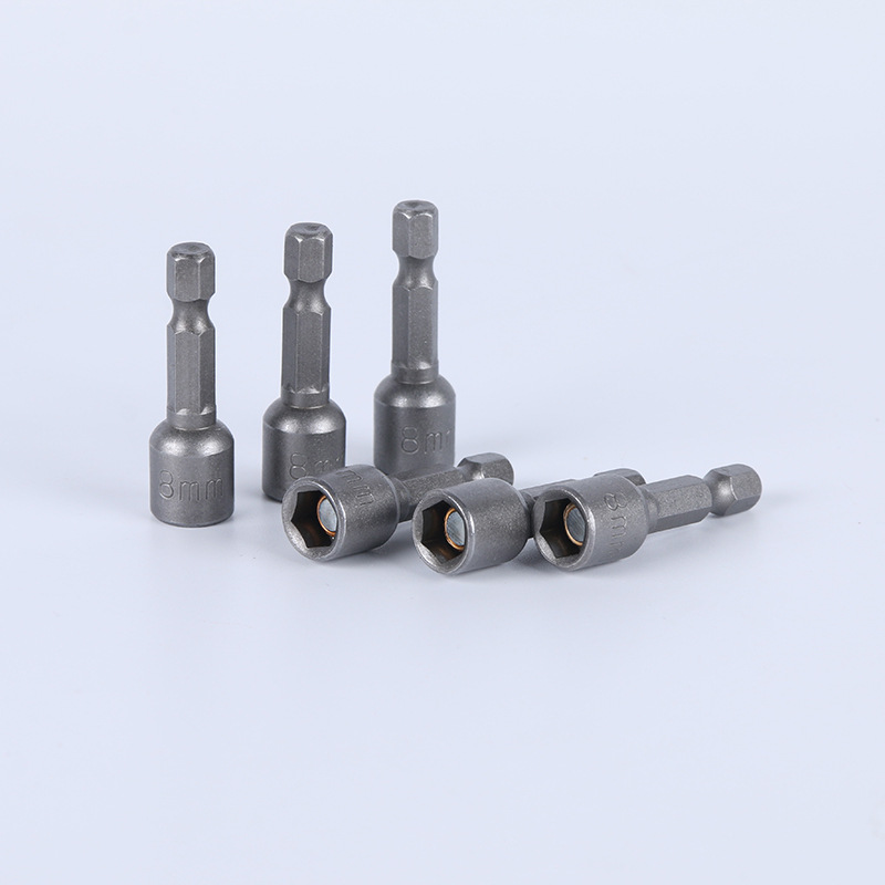 Strong magnetic hexagon socket manufacturer in stock self-tapping drill tail wire dovetail wholesale price M8 socket hexagon supply
