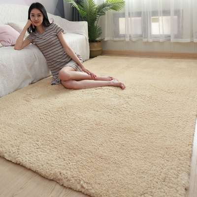 Simple Thickened Plush Lamb Cashmere Carpet Room Full Blanket Floor Mat Living Room Bedroom Ins Style Bedside Carpet