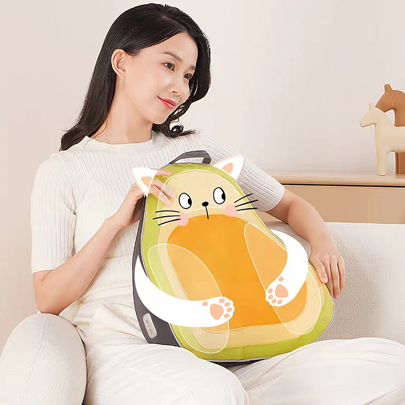 Neck waist hip massager multifunctional hot compress kneading legs back lumbar vertebra cervical massage massager