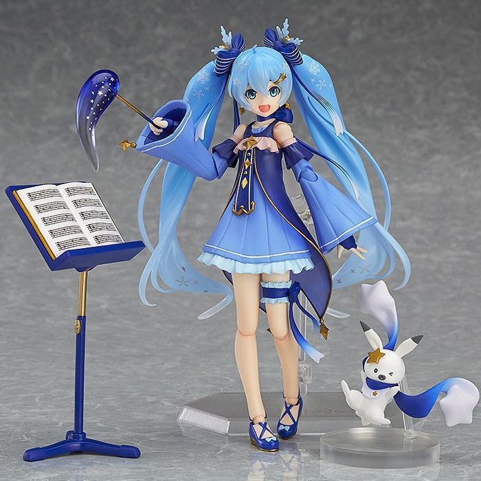 Beautiful girl FigmaEX037 starry sky snow first sound animation model joint movable hand model desktop ornaments