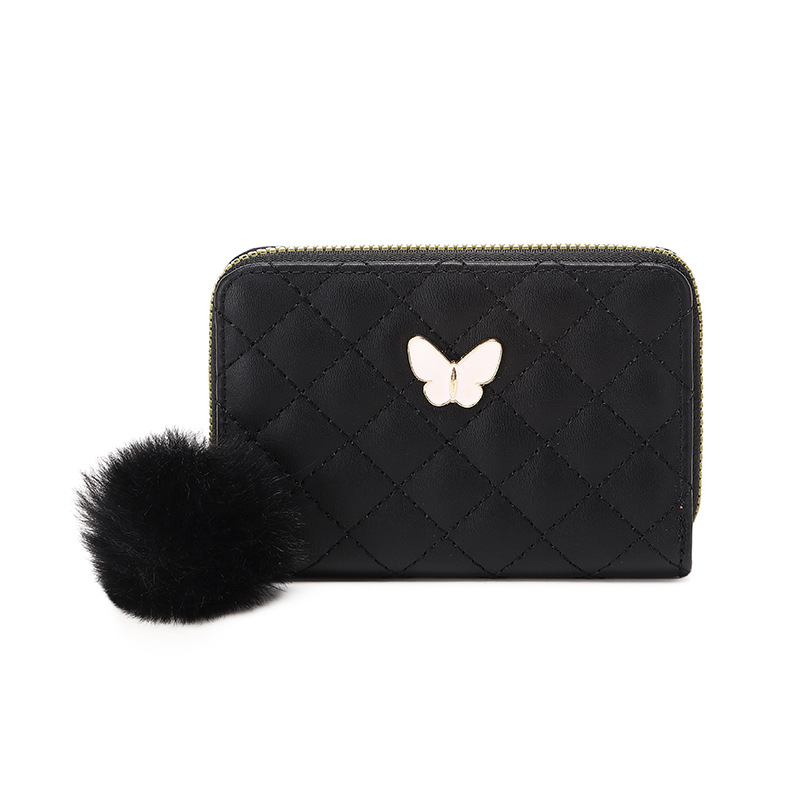 Butterfly embroidered small wallet 2023ladies bag lady change wallet foreign trade small bag wholesale 20% discount red envelope