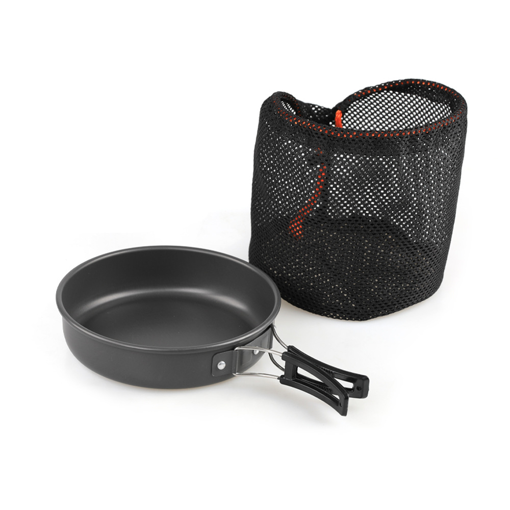 Outdoor Picnic Set Pan Frying Pan Medium Frying Pan DS-300 Frying Pan Single Frying Pan Portable Mesh Bag Packaging