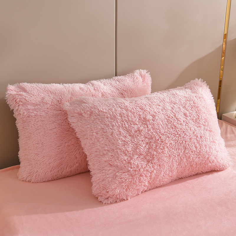 Foreign trade plush plush plush AliExpress Amazon thick warm mink velvet four-piece crystal velvet three-piece set