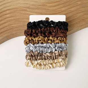 New satin small intestine hair ring cross-border Europe and the United States large intestine hair rope advanced sense hair rope Amazon rubber band hair accessories wholesale